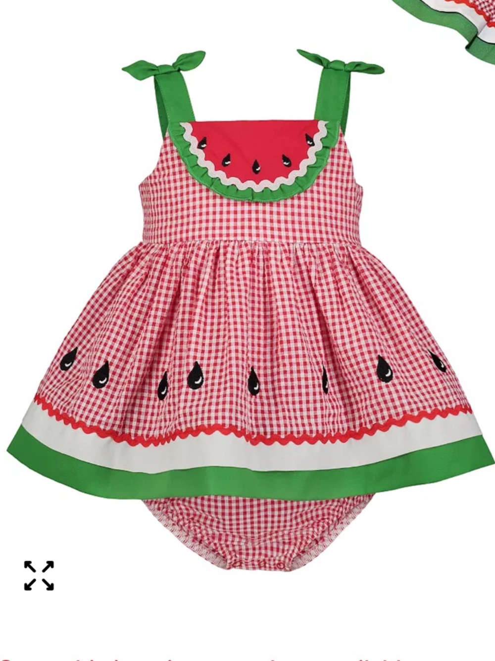 Baby Girls Waterrmelon Seersucker Sundress
